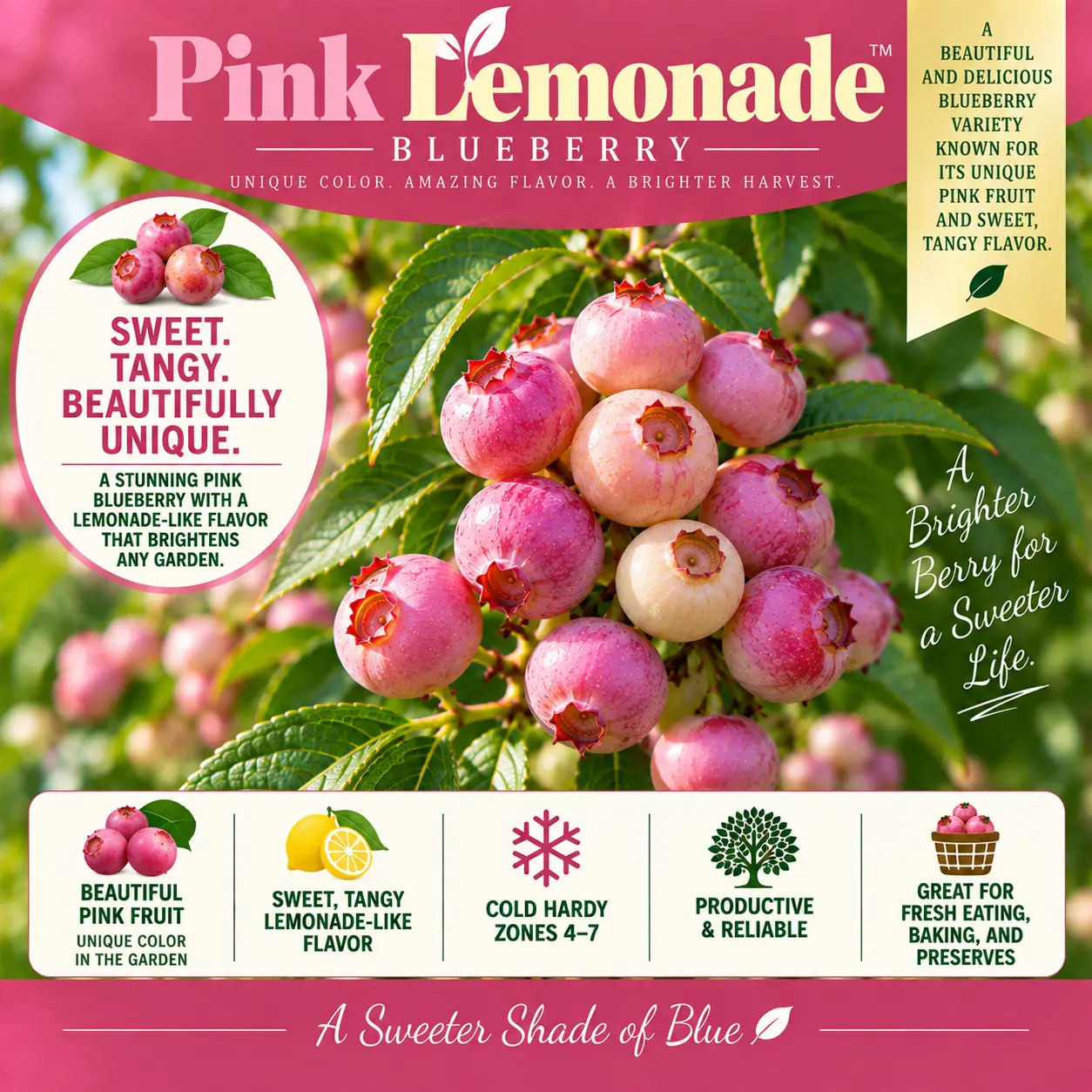Pink Lemonade — Blueberries